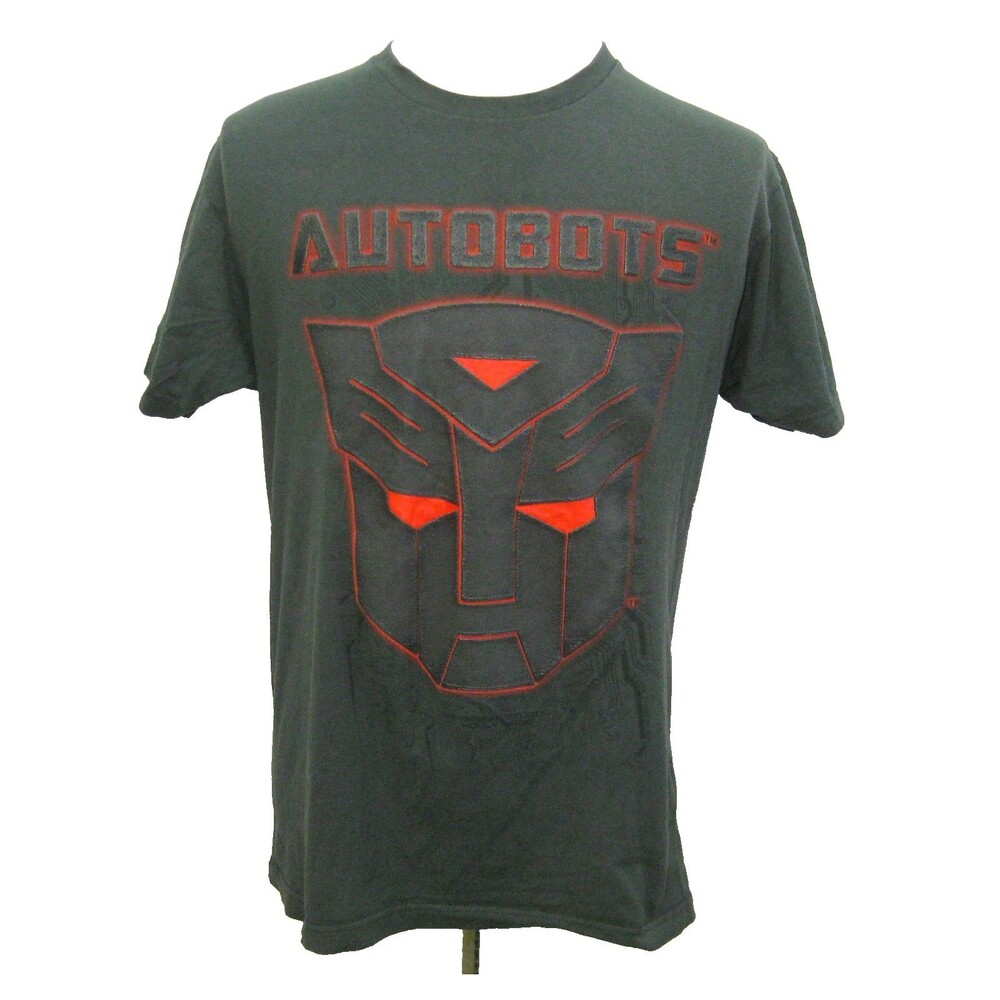 AUTOBOTS Transformers Men's (Size Large) Gray Short Sleeve T-Shirt Graphic Top